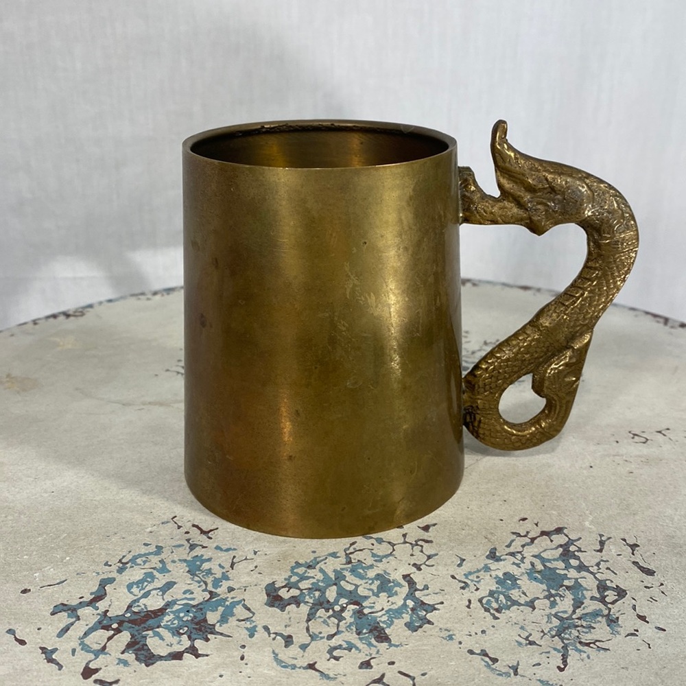 Heavy Brass Mug / Tankard